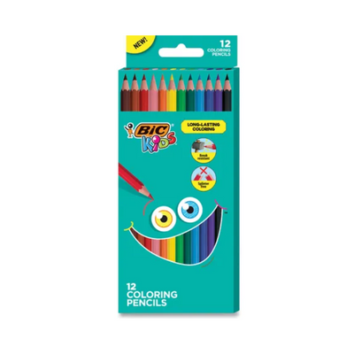 Wholesale Bic Kids Colouring Pencils 12 Pack - (Case of 12)