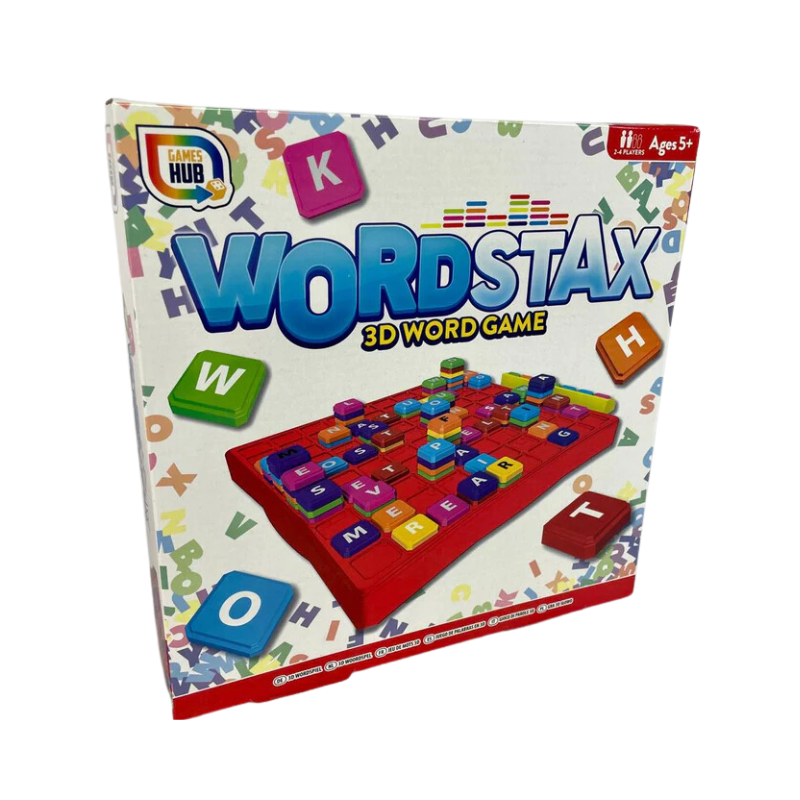 Wholesale Wordstax 3D Word Family Board Game - (Case of 12)