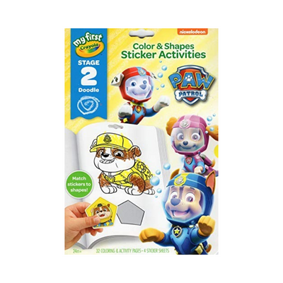 Wholesale Crayola Paw Patrol Colour Shapes And Sticker Activity - (Case of 12)