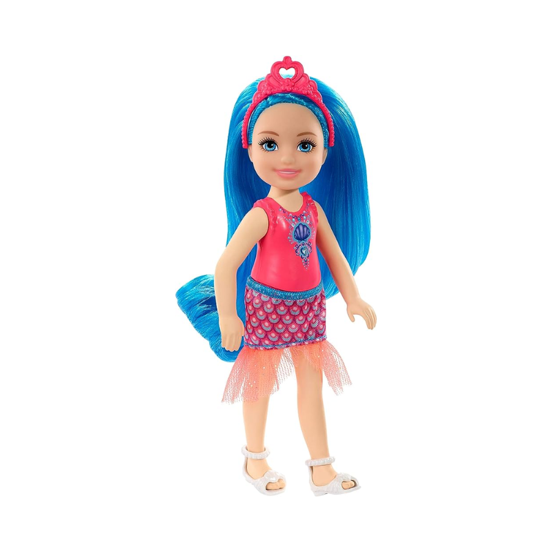 Mattel Barbie Dreamtopia Chelsea Sprite Doll With Blue Hair PoundFun