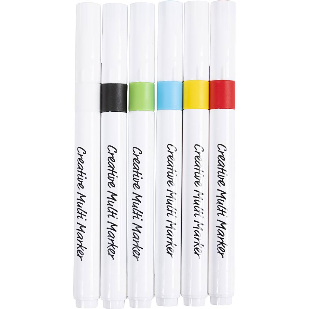 Multi Marker Water-Based Acrylic Markers 6 Pack