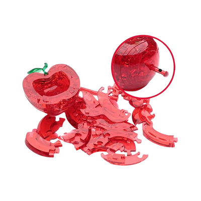 Wholesale 3D Crystal Apple Jigsaw Puzzle - (Case of 24)