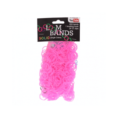Wholesale 600 Pink Loom Bands - (Case of 60)