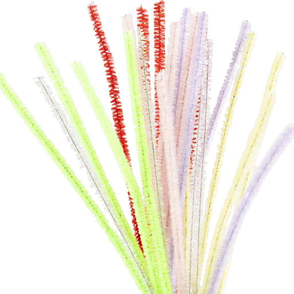 Spring Colours Pipe Cleaners - 24 Pack 30cm x 6mm