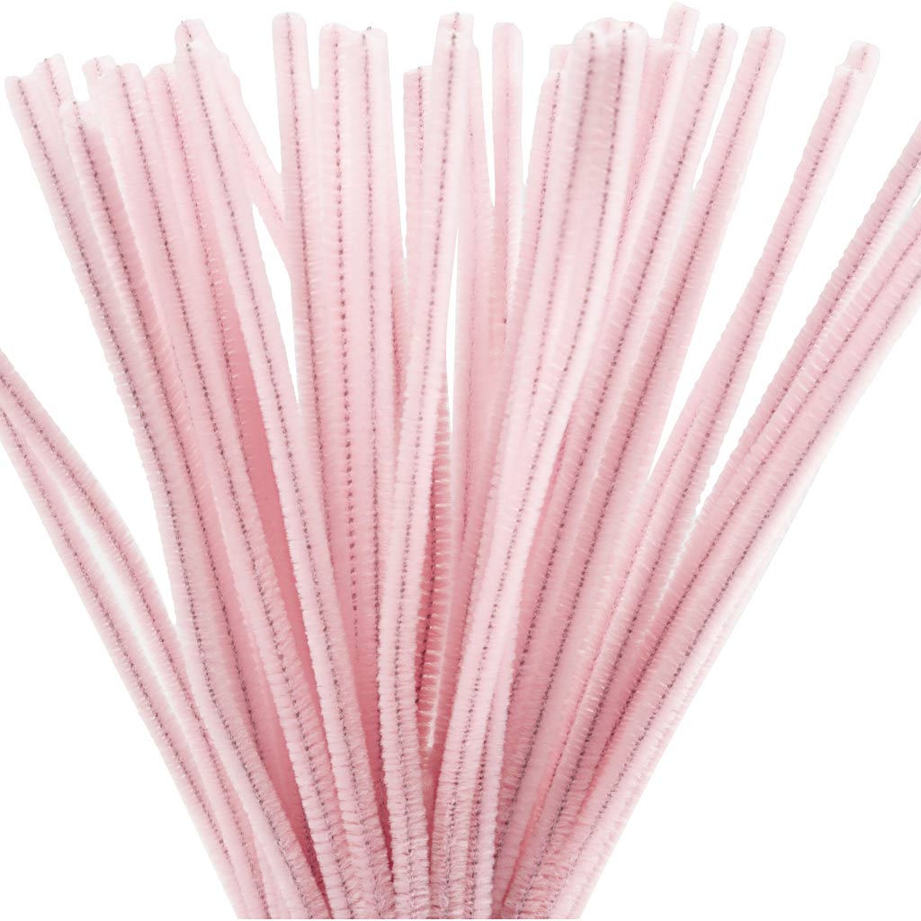 Rose Pipe Cleaners - 50 Pack 30cm x 6mm