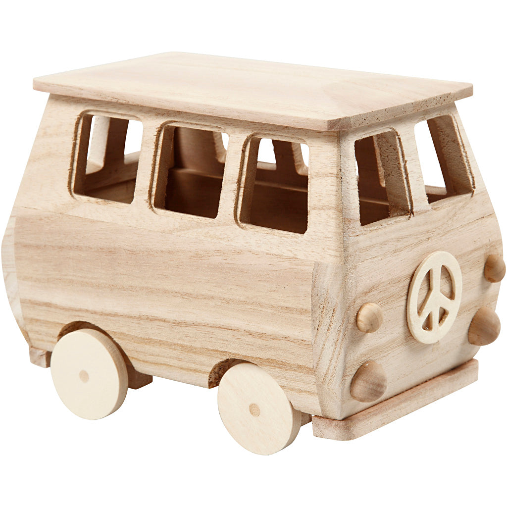 Wooden Minibus Craft Shape