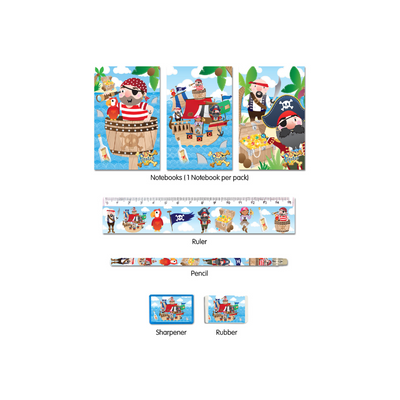 Wholesale Pirate Stationery Set - (Case of 12)