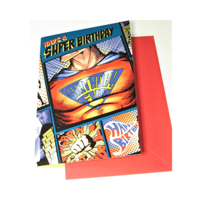 Wholesale Superman Birthday Card - (Case of 24)