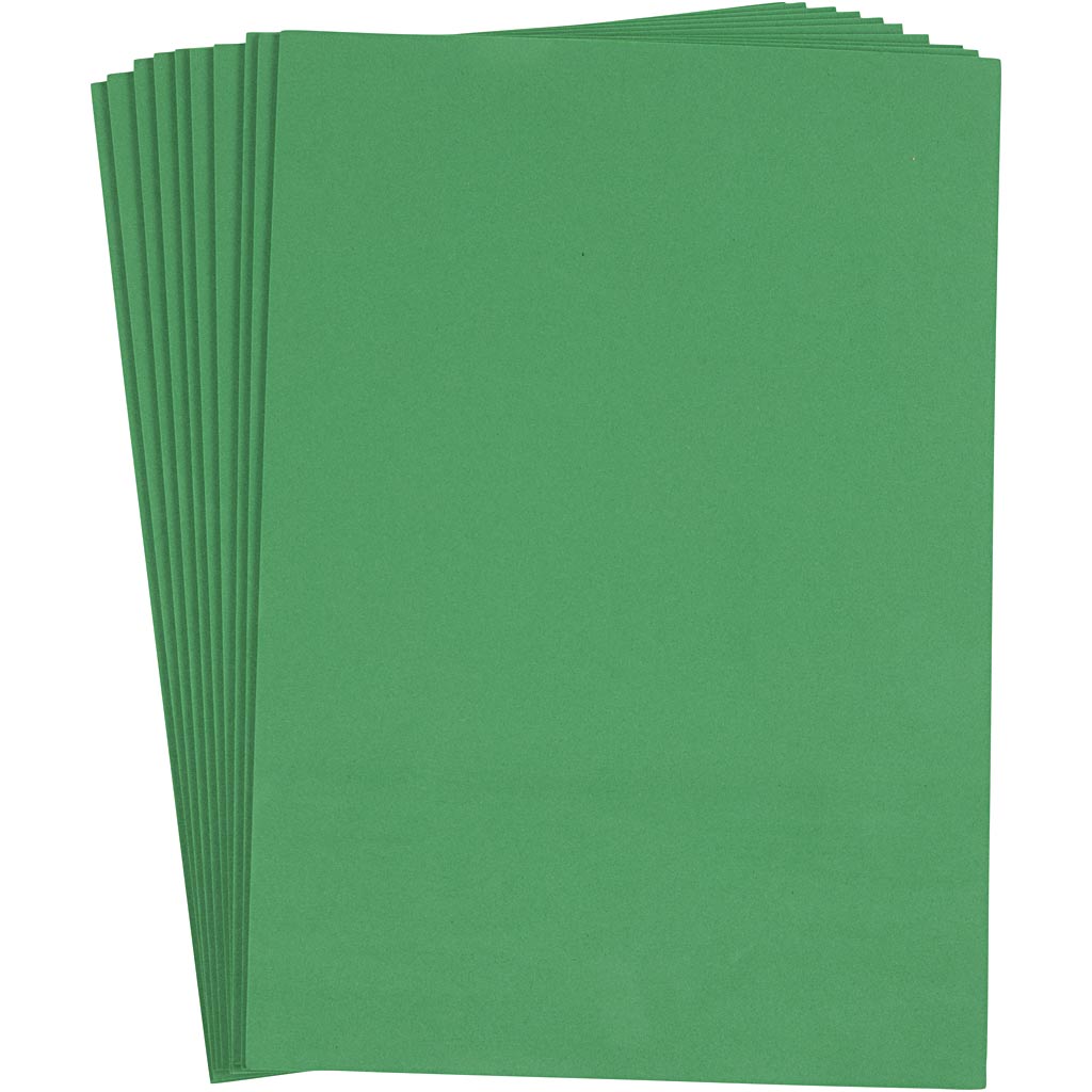Dark Green Foam Sheets - 10 Sheet A4