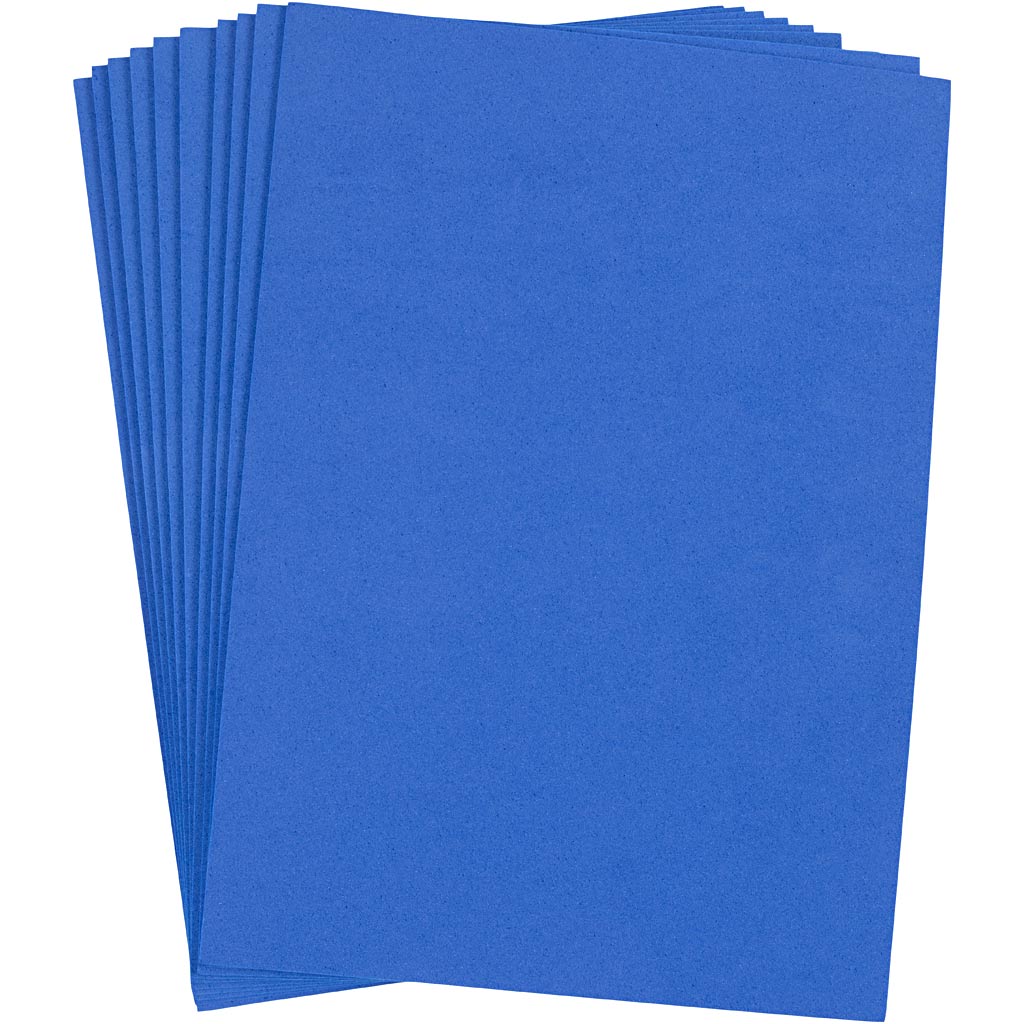 Dark Blue Foam Sheets - 10 Sheet A4