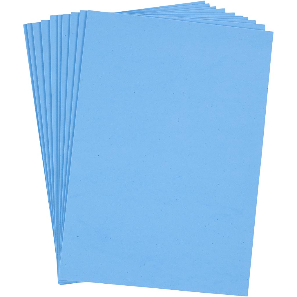 Light Blue Foam Sheets - 10 Sheet A4