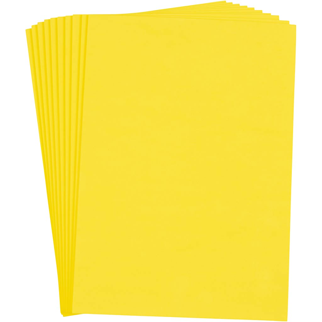 Yellow Foam Sheets - 10 Sheet A4