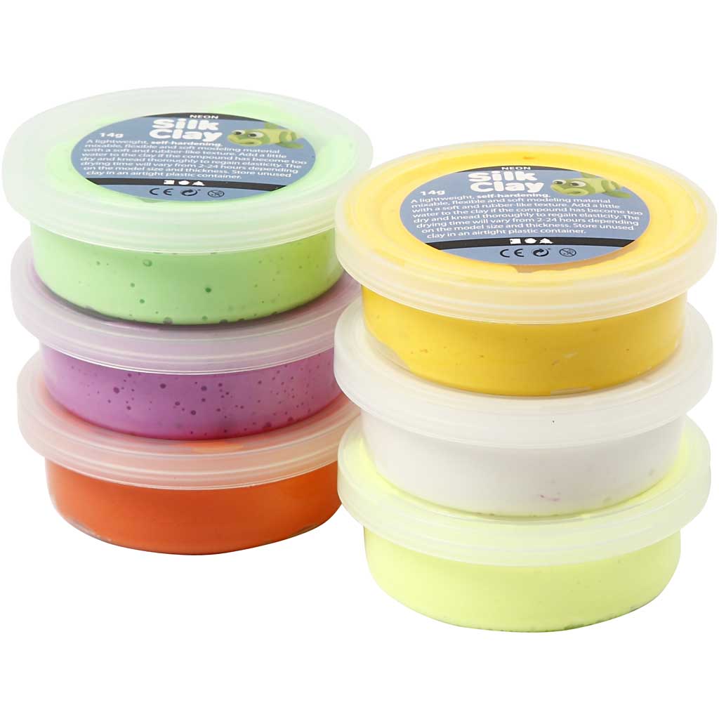 Spring Colours Silk Clay Tubs - 14g 6 Pack