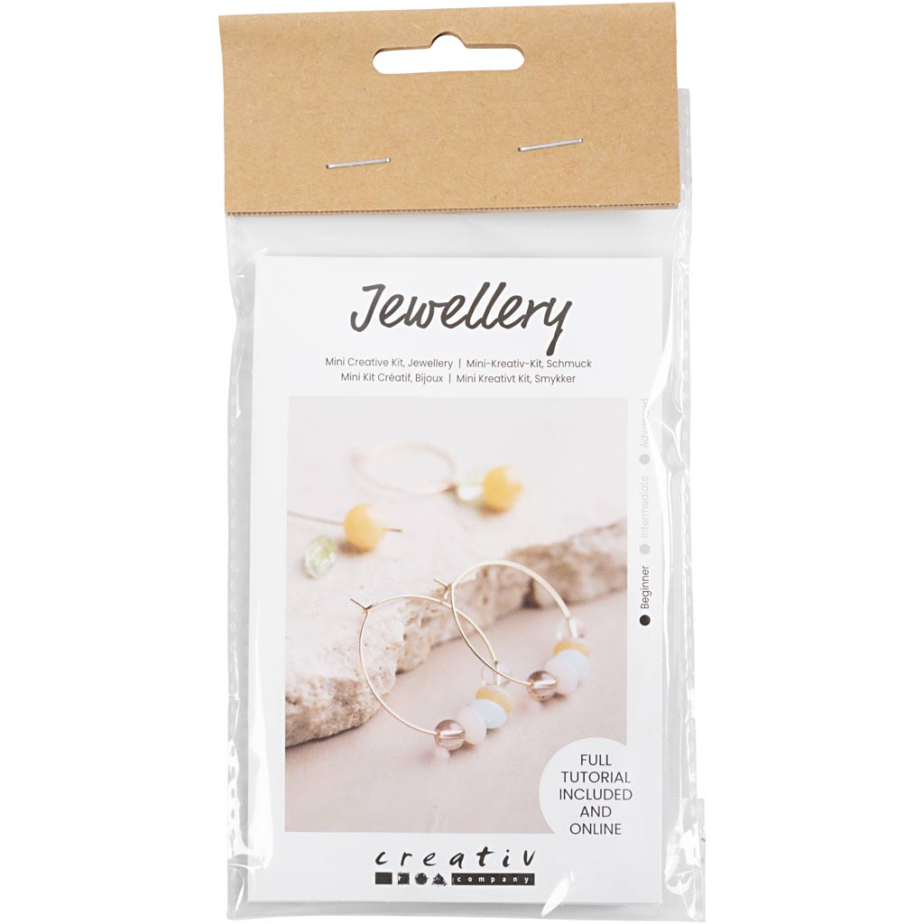 Beading Hoops Jewellery Colourful Beads Craft Kit