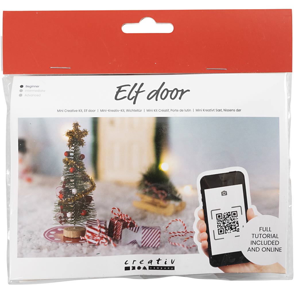 Christmas Elf Door Miniature Tree Craft Kit