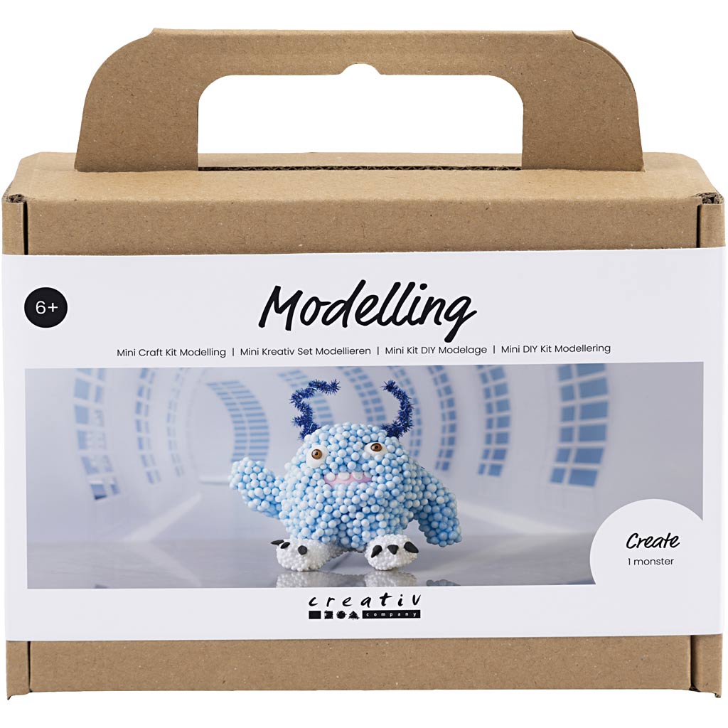 Monster Bobby Light Blue Modelling Clay Craft Kit