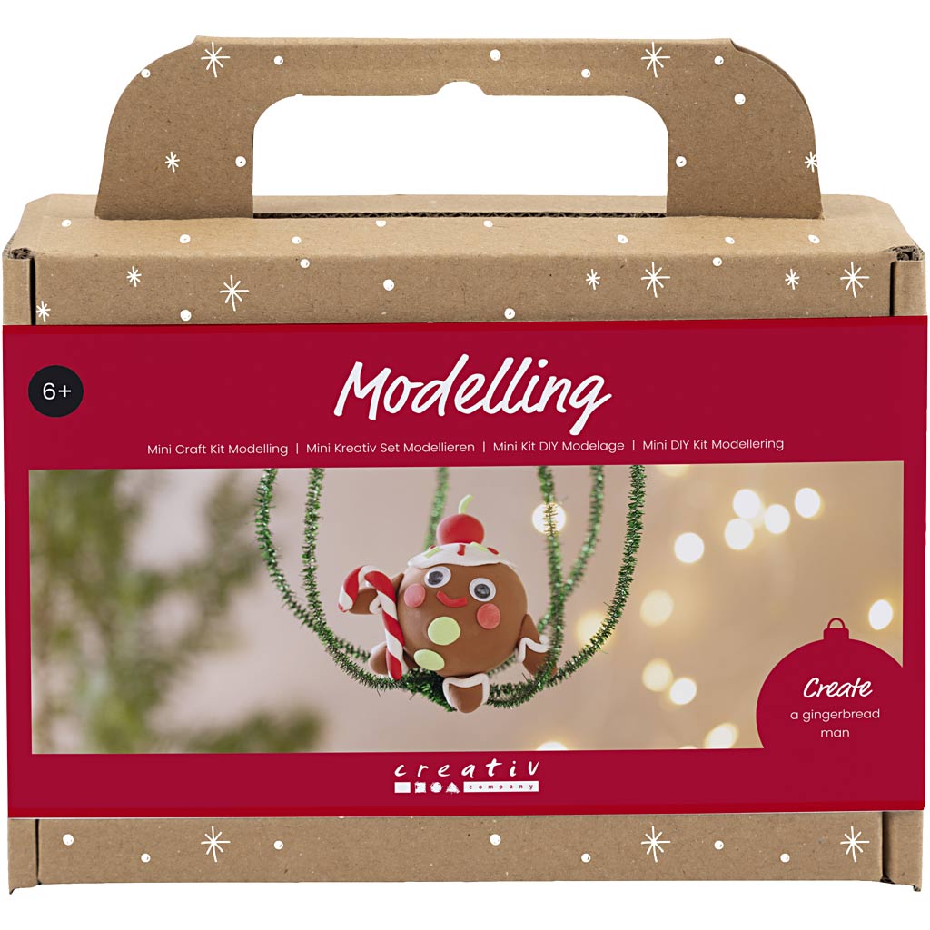 Christmas Gingerbread Man Silk Clay Craft Kit