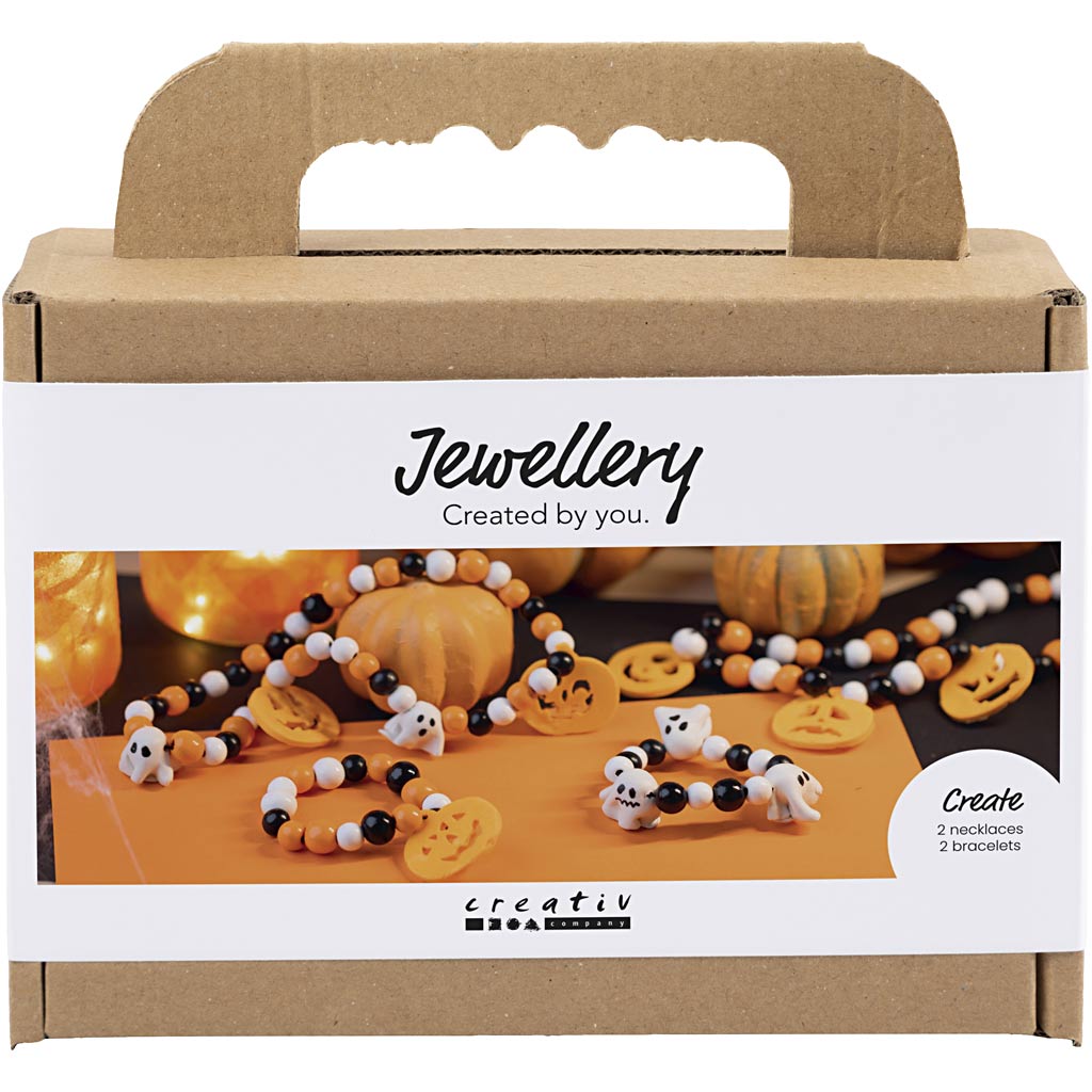 Halloween Jewellery Necklace & Bracelet Craft Kit
