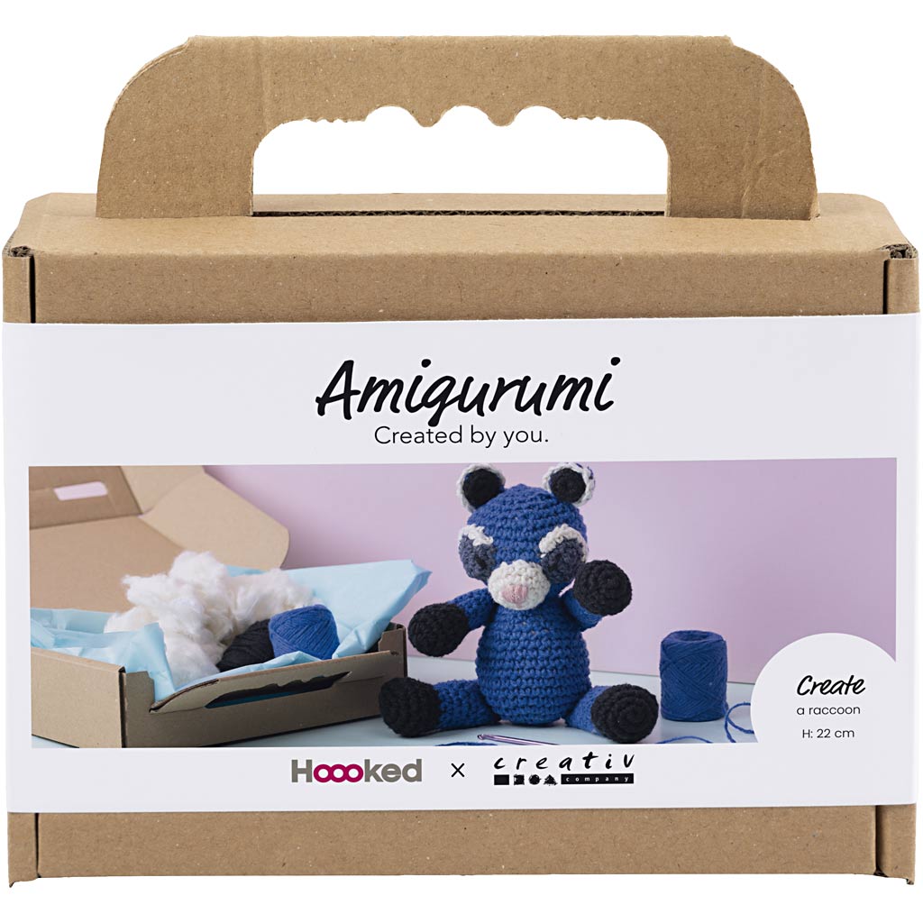 Black Raccoon Crochet Craft Kit