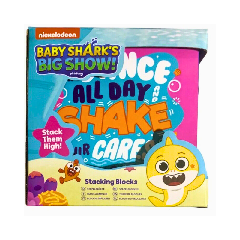 Wholesale Baby Shark Educational Stacking Blocks - (Case of 6)