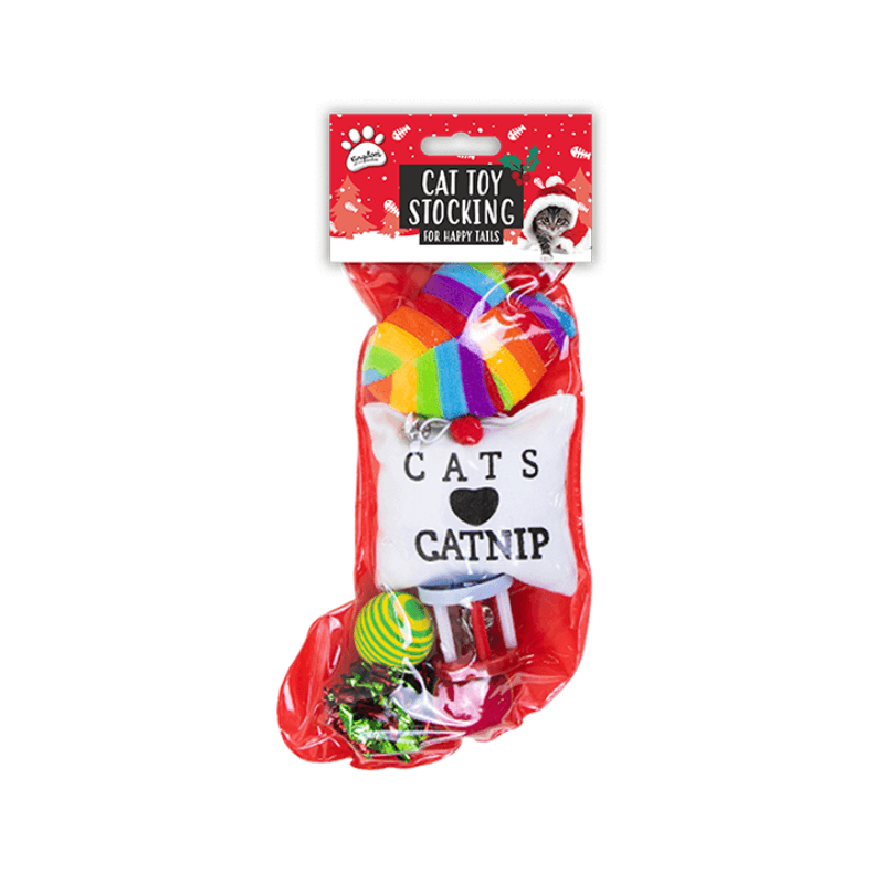 Wholesale Christmas Cat Toy Stocking - (Case of 24)