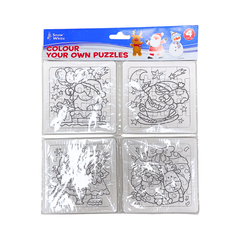 Christmas Colour Your Own Puzzles