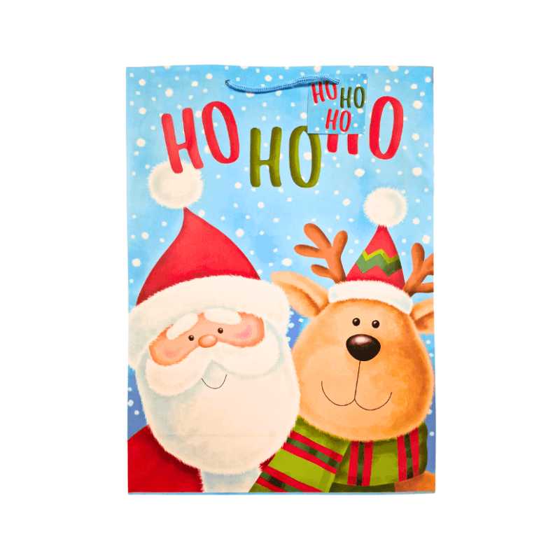 Wholesale Extra Large Christmas Themed Gift Bag - (Case of 12)