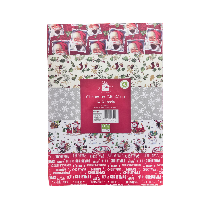 Christmas Wrapping paper 10 Sheets