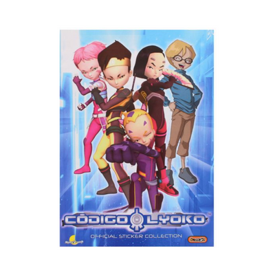 Wholesale Codigo Lyoko Sticker Book Blue - (Case of 24)