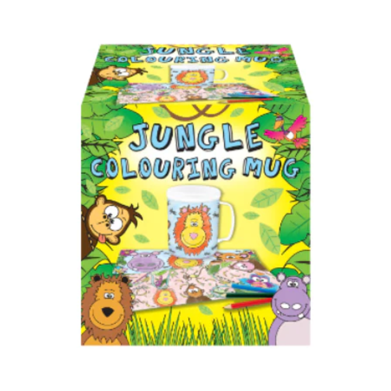 Wholesale Jungle Colouring Mug - (Case of 12)