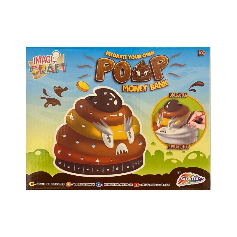 Wholesale Decorate Your Own Poop Money Bank - (Case of 12)