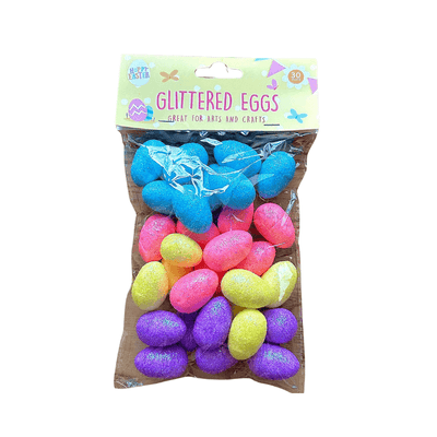 Wholesale Decorative Easter Glittered Eggs - (Case of 24)