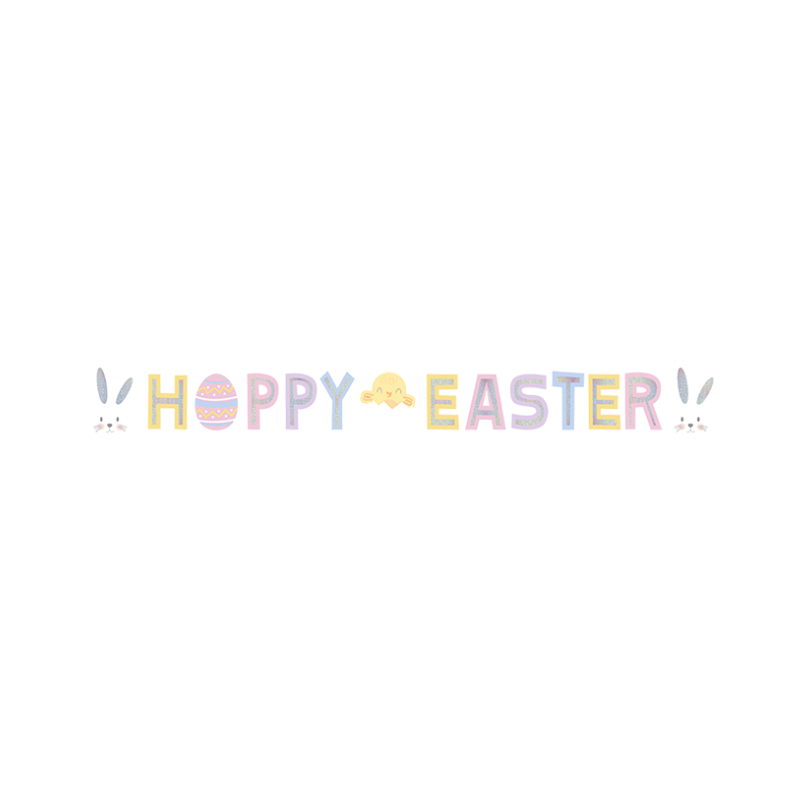 Wholesale Easter Holographic Bunting 2m - (Case of 24)