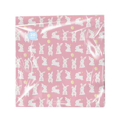 Wholesale Easter Napkins - Easter Bunny - (Case of 12)