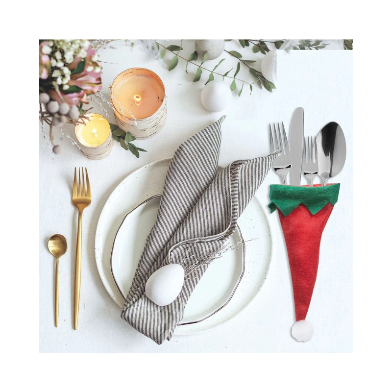 Elf Hat Cutlery Holders