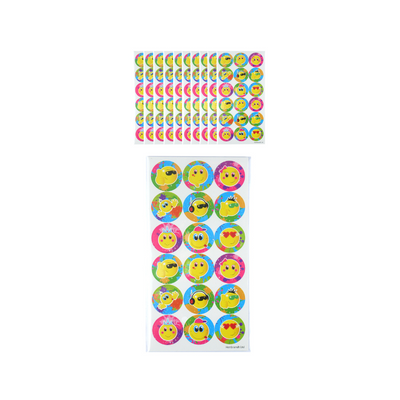 Wholesale Smiles Stickers - 18 Stickers - (Case of 24)
