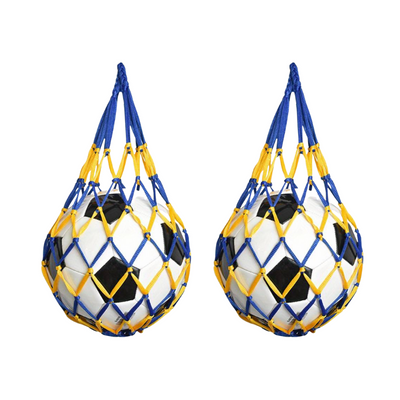 Wholesale Football Net Carrier 2 Pieces for Footballs, Basketballs or Volleyballs - (Case of 16)