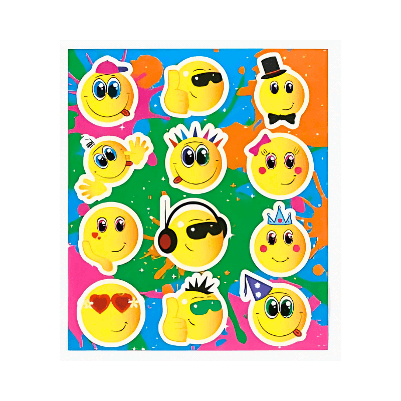 Wholesale Fun Smile Stickers - (CDU of 120)
