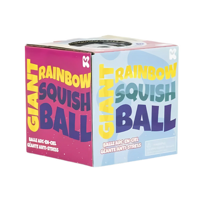 Wholesale Giant Rainbow Squish Ball - (Case of 12)