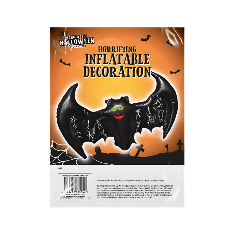 Black shiny inflatable Bat