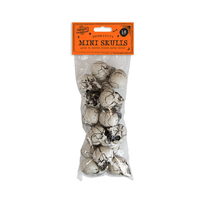 Wholesale Halloween Mini Skulls Decoration Pack - (Case of 12)