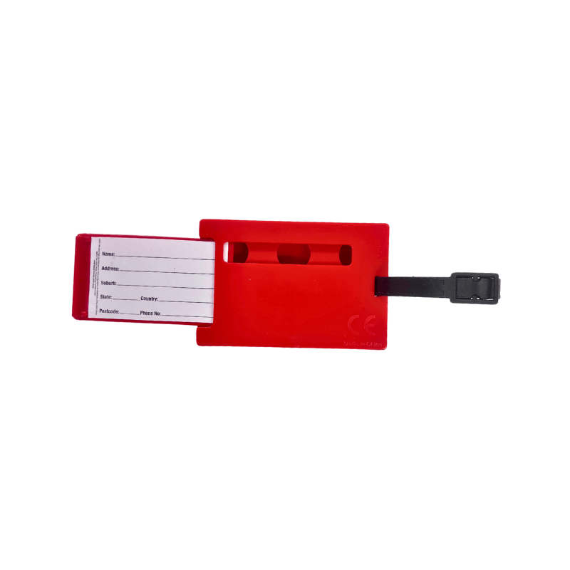 LEGO Brick Luggage Tag - Red