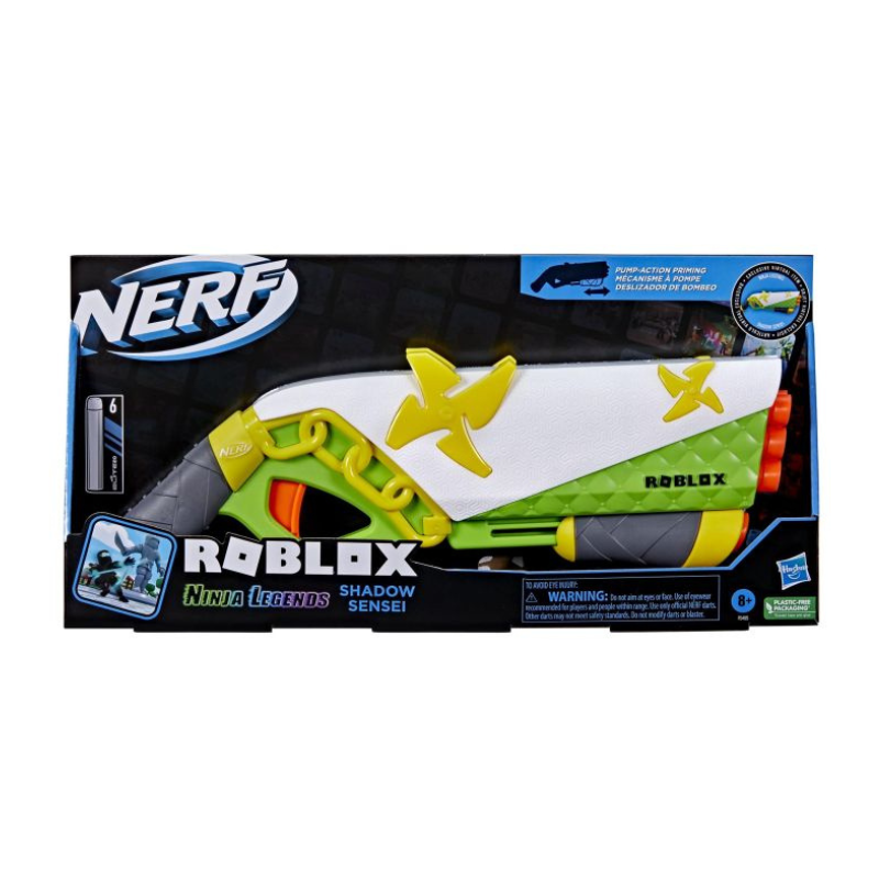 Nerf Roblox Phantom Forces: Boxy Buster Dart Blaster, 2 Nerf Elite Darts,  Code To Unlock In-Game Virtual Item - Nerf