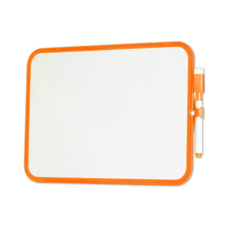 Orange Dry-Erase Whiteboard With Marker & Rubber