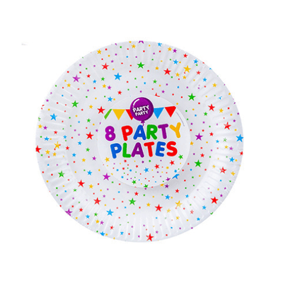 Wholesale 8 Pack Of Birthday Party Plates - (Case of 12)