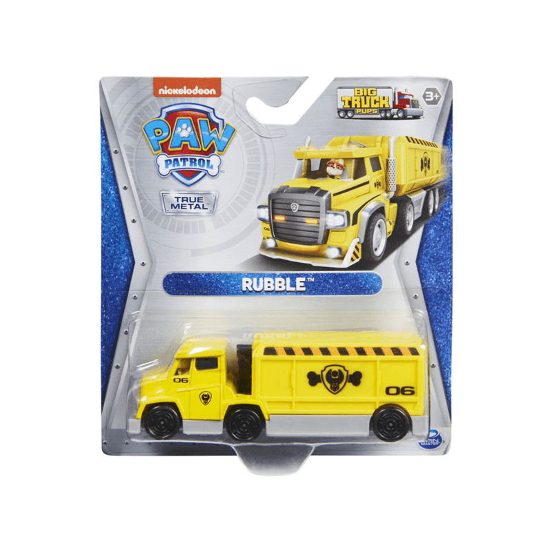 Paw Patrol True Metal Big Trucks Die Cast Vehicles Rubble PoundFun