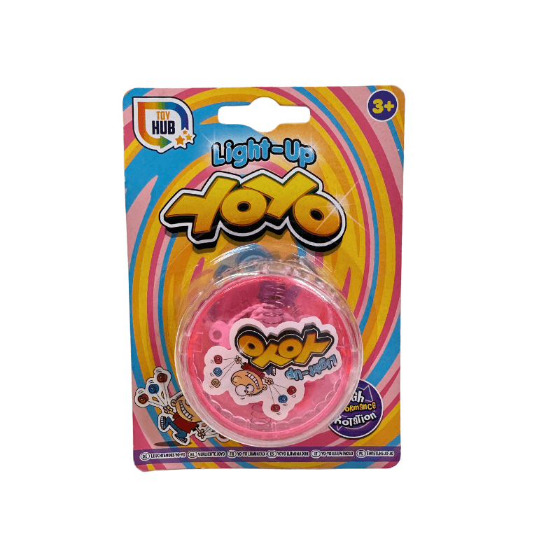 Wholesale Pink Light-Up YoYo - (Case of 24)