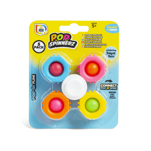 Wholesale Fidget POP Spinnerz 5 Pack - (Case of 12)