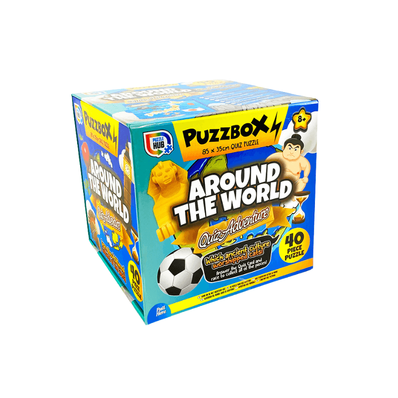Wholesale Puzzbox Around The World Quiz - (Case of 24)