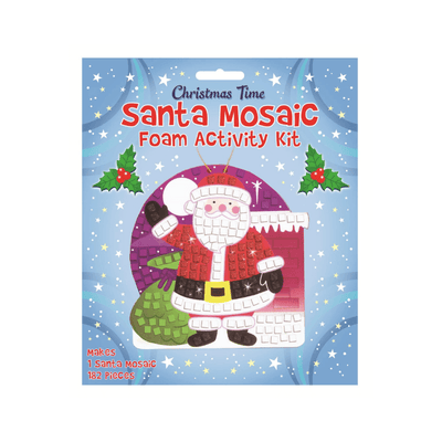 Wholesale Make Your Own Santa Mosaic Foam Activity Kit - 182 Pieces - (Case of 16)